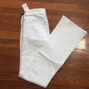 Abercrombie & Fitch white Harper Low Rise Bootcut Skinny Jeans
